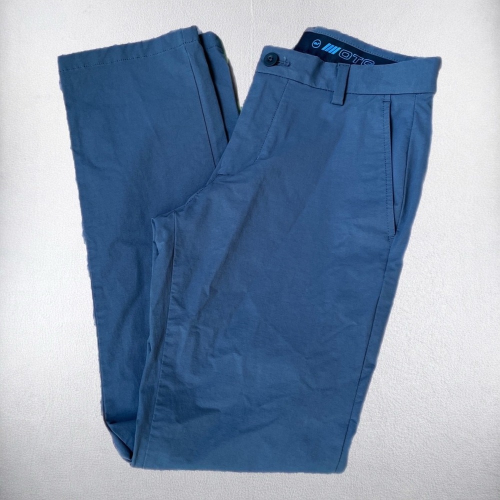 Vineyard Vines On-The-Go Pant Mens 28x30 Blue Performance Chino Slim Straight